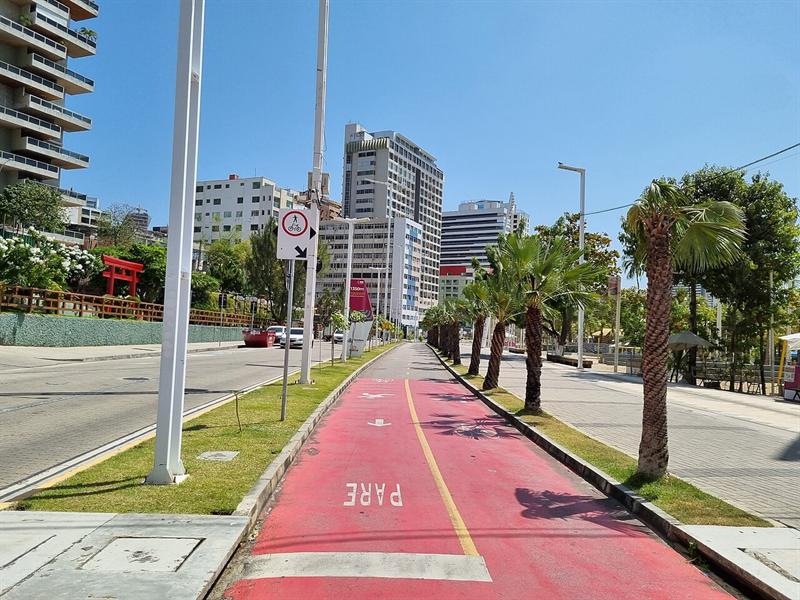 Avenida Beira Mar no Meireles em Fortaleza