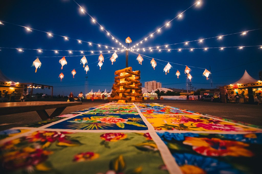 Decoracao junina em arraia do Festejo Ceara Junino